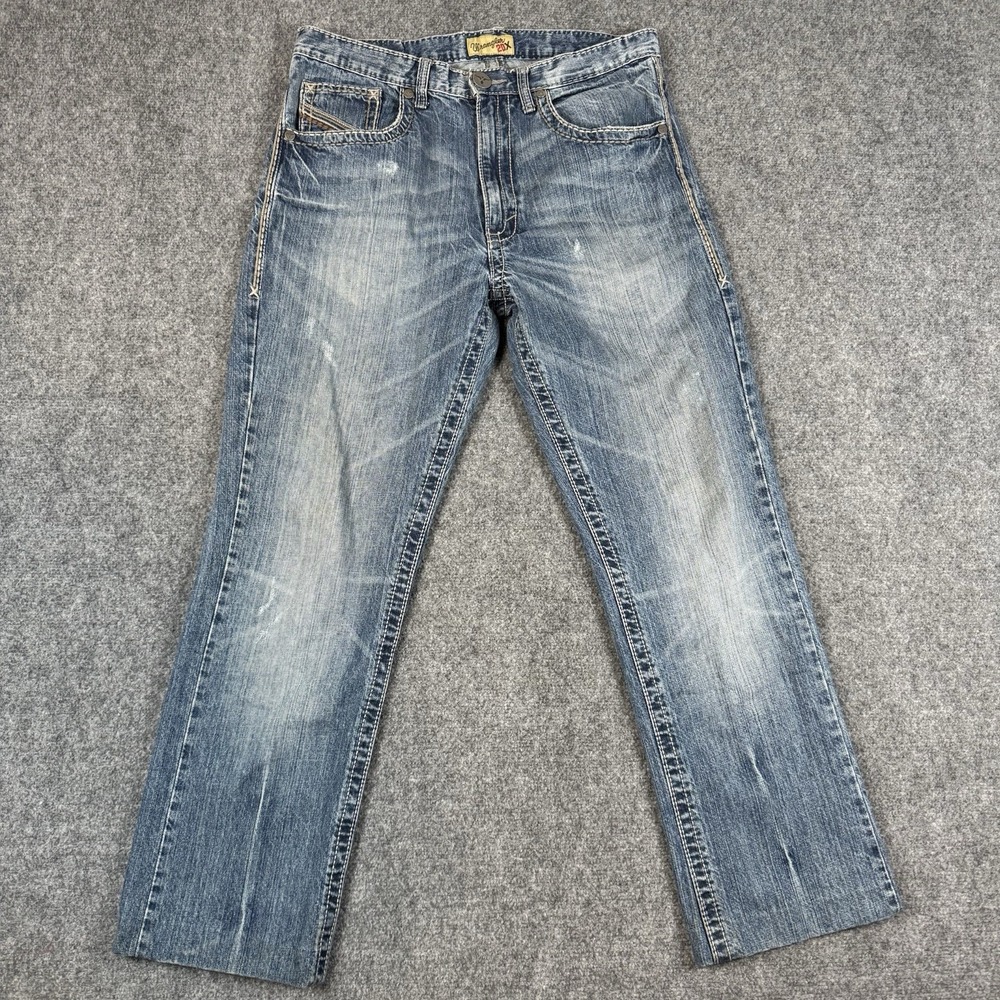 Wrangler 20X Mens Jeans 32x30 Relaxed Fit Blue Western Cowboy Denim Work Pants